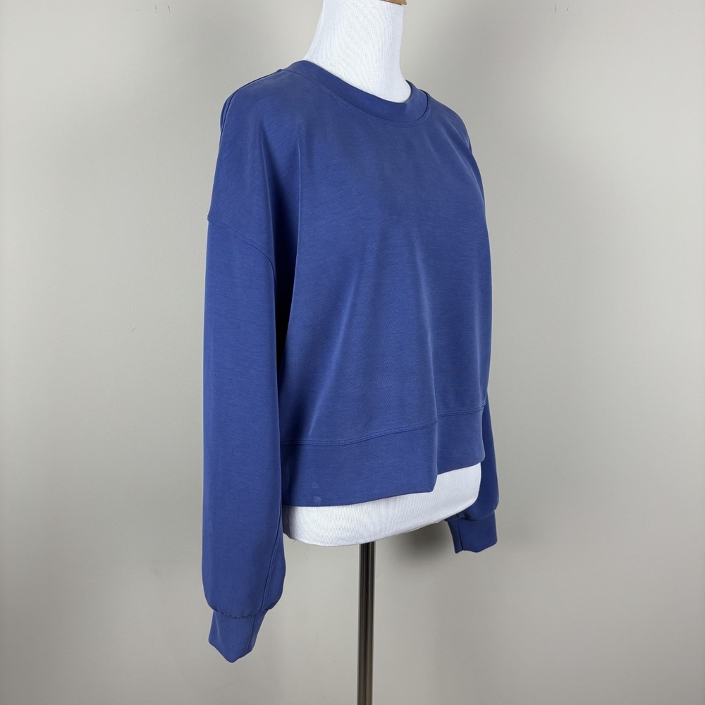 Lululemon Perfectly Oversized Cropped Crew Softstreme Sweatshirt Womens 4 Purple